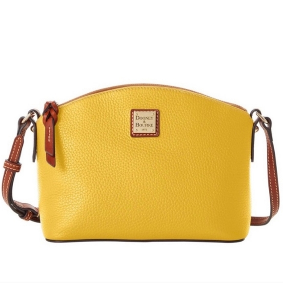 Dooney & Bourke Bags Dooney Bourke Suki Pebbled Leather Crossbody In Color Dandelion Poshmark